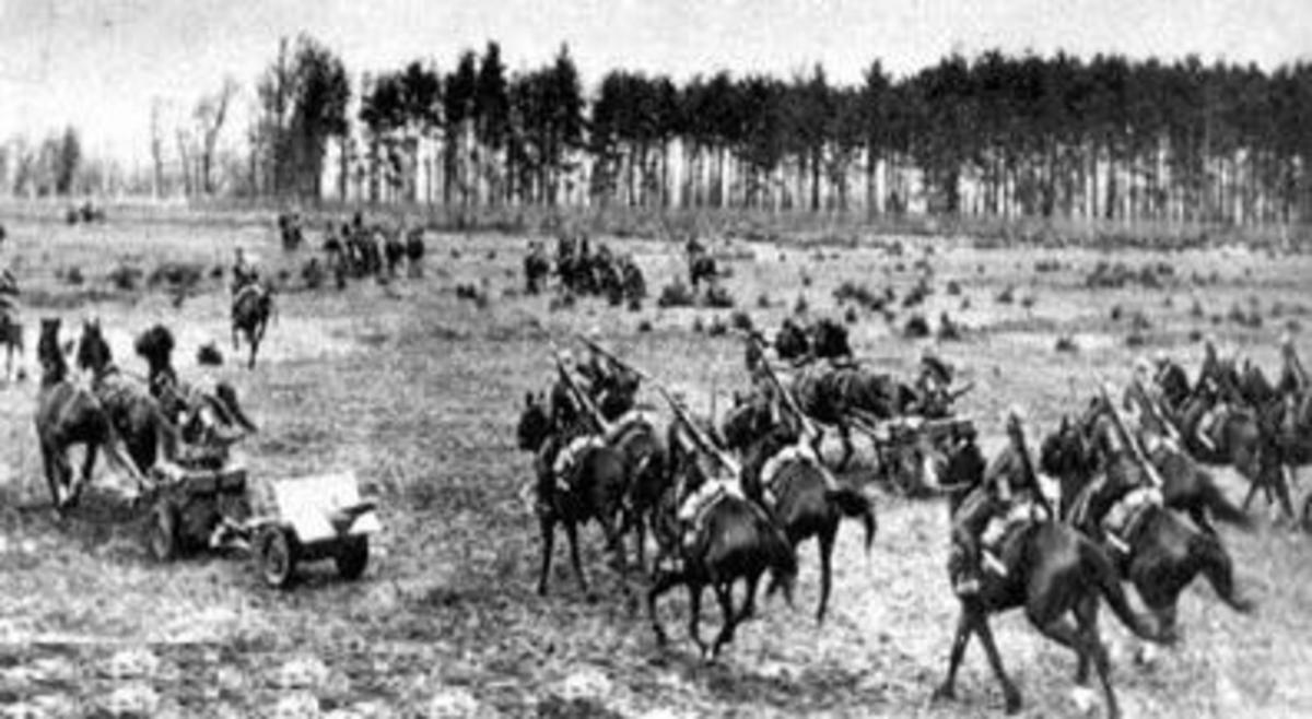 Polish cavalry at Bzura.