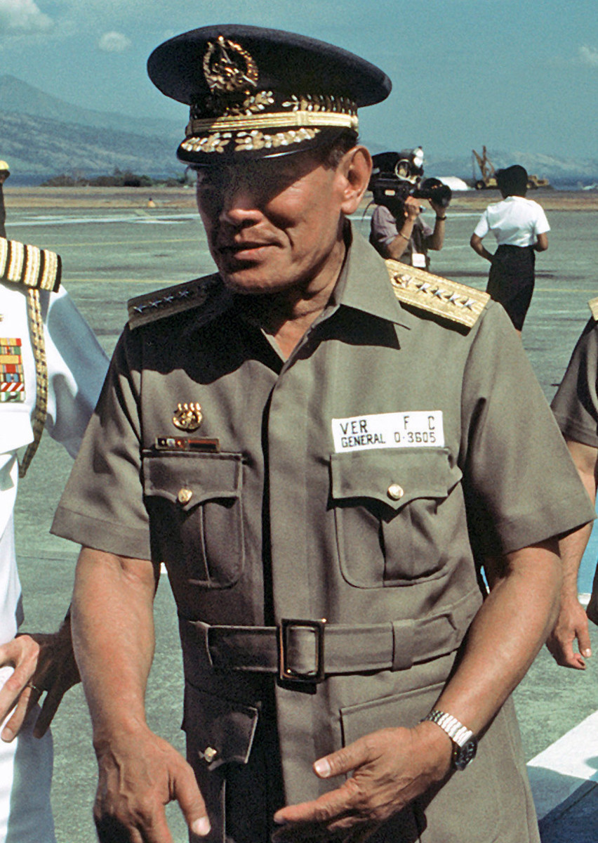 gen. Fabian Ver, an infamous military leader of Marcos. 