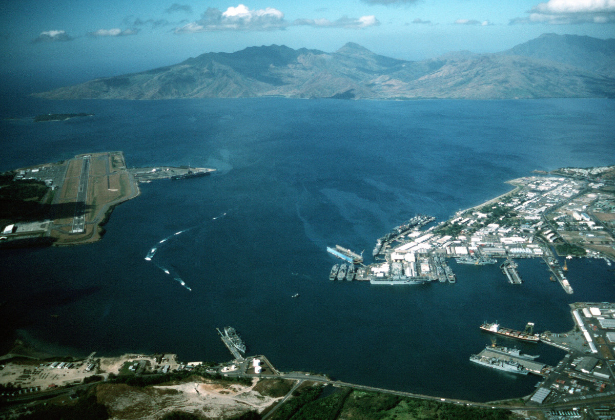 U.S. Naval base in Subic Bay.
