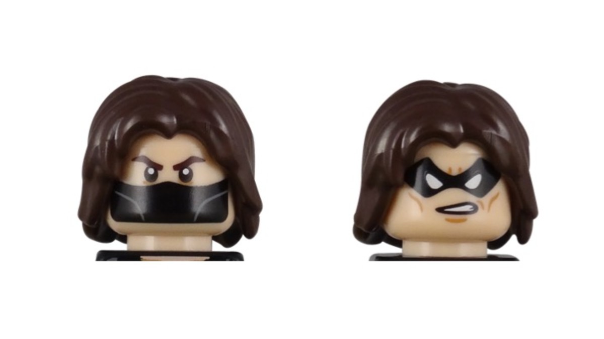 LEGO Marvel Super Heroes Winter Soldier Polybag 5002943 Minifigure Heads