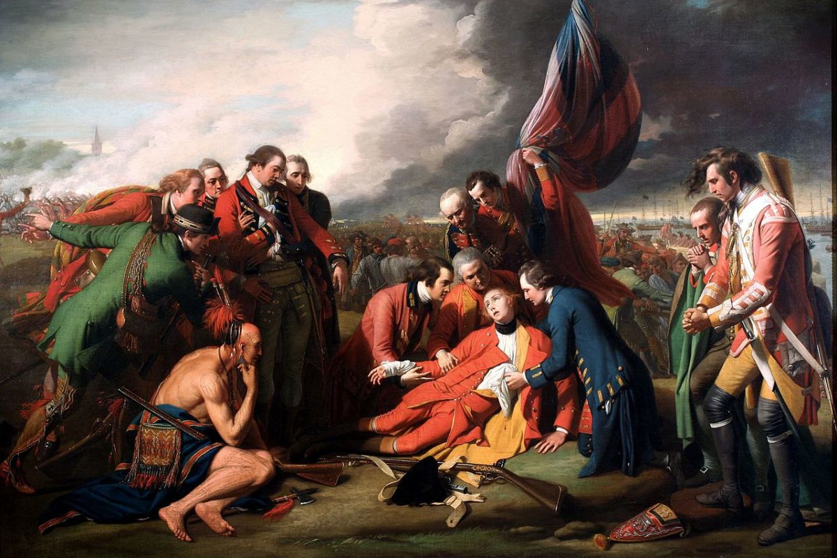 "The Death of General Wolfe", 1770 by Benjamin West.