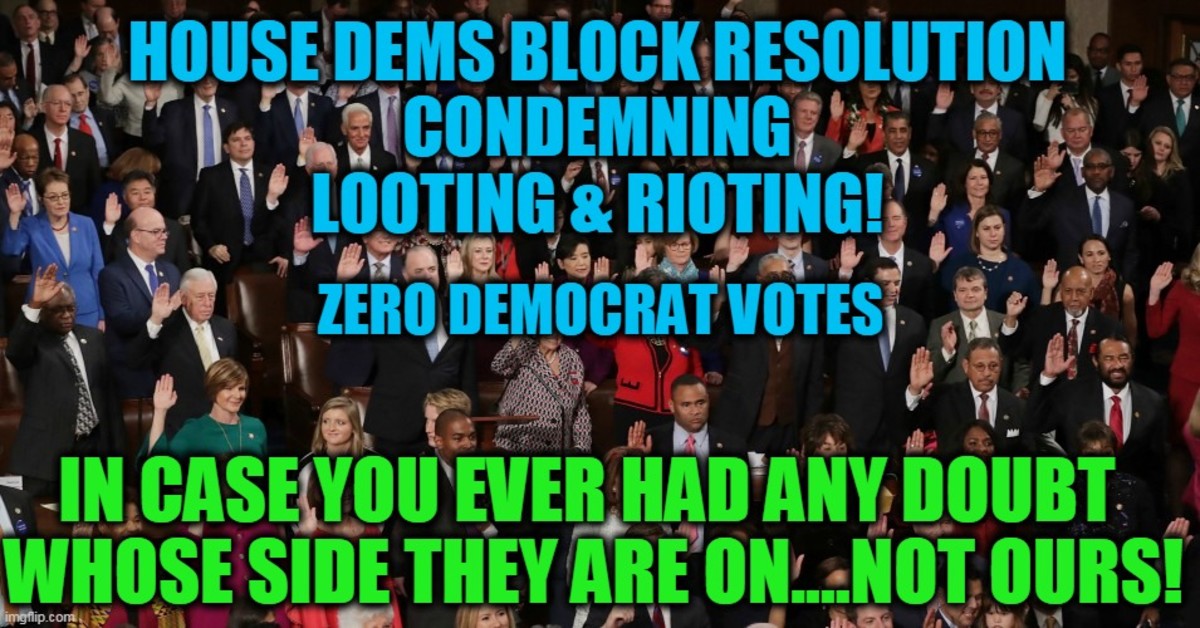 No Democrat Member of Congress Would Condemn Rioting