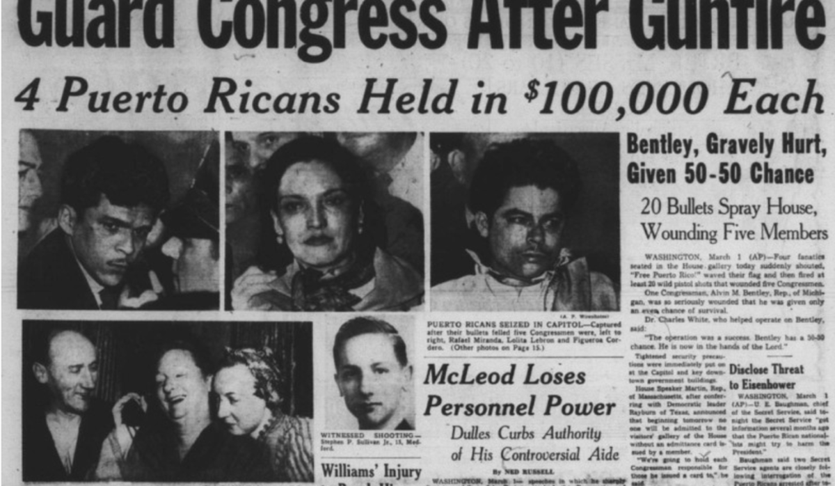 1954 Puerto Rican Terrorists Shoot Congressmen in the Capitol