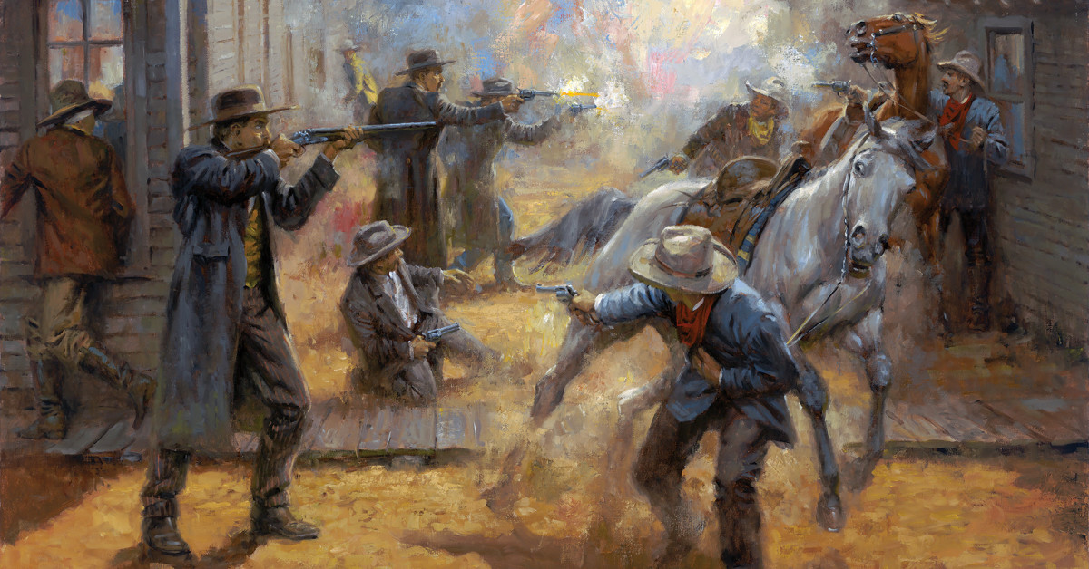 The Wild West and the Famous Gunfight at the Ok Corral Between the Cowboys and the Earps