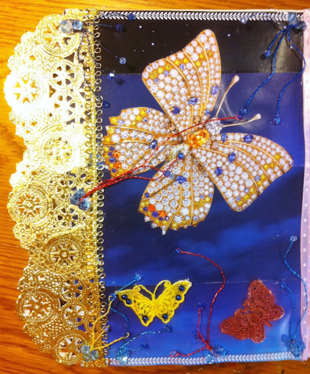 Decorative edges add style and a custom look to your altered books. They are easier to create than you may think