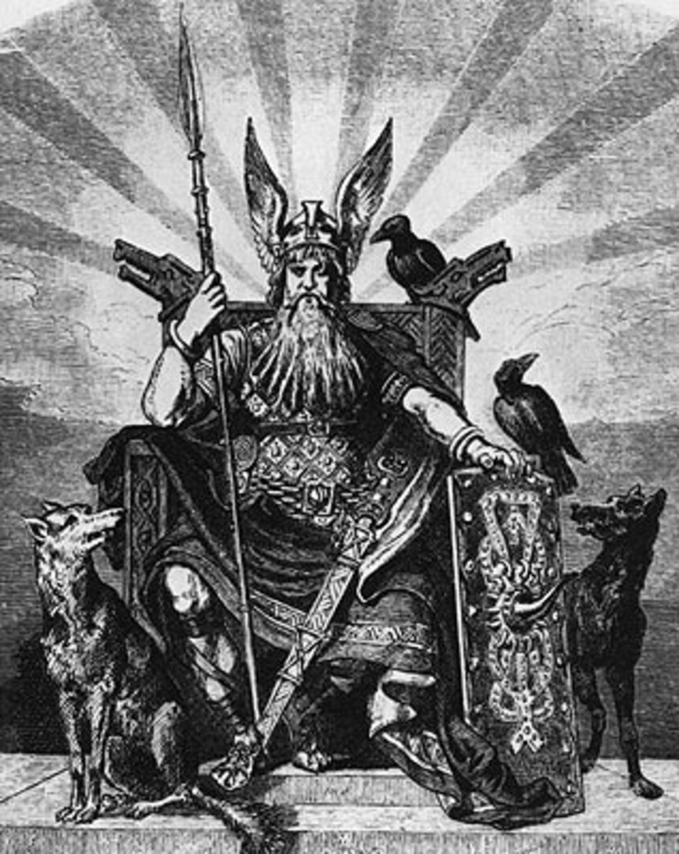 The ancient Germanic God Wotan or Odin.