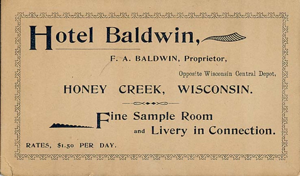 Hotel Baldwin Calling Card