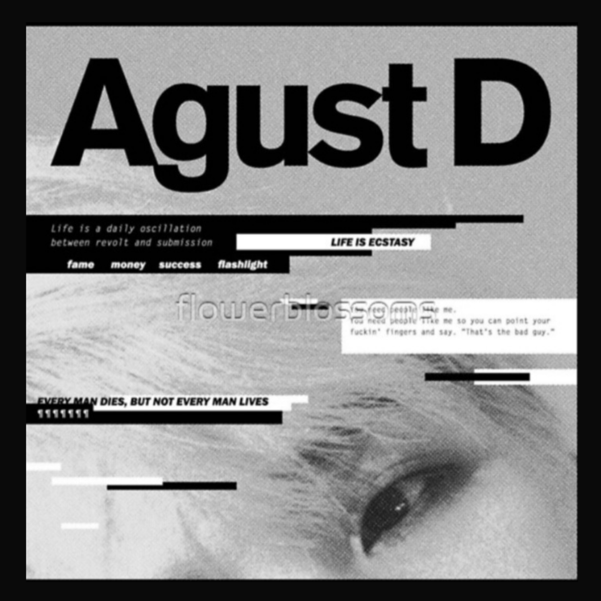 Agust D is the debut mixtape by South Korean rapper Agust D, better known as Suga of BTS.