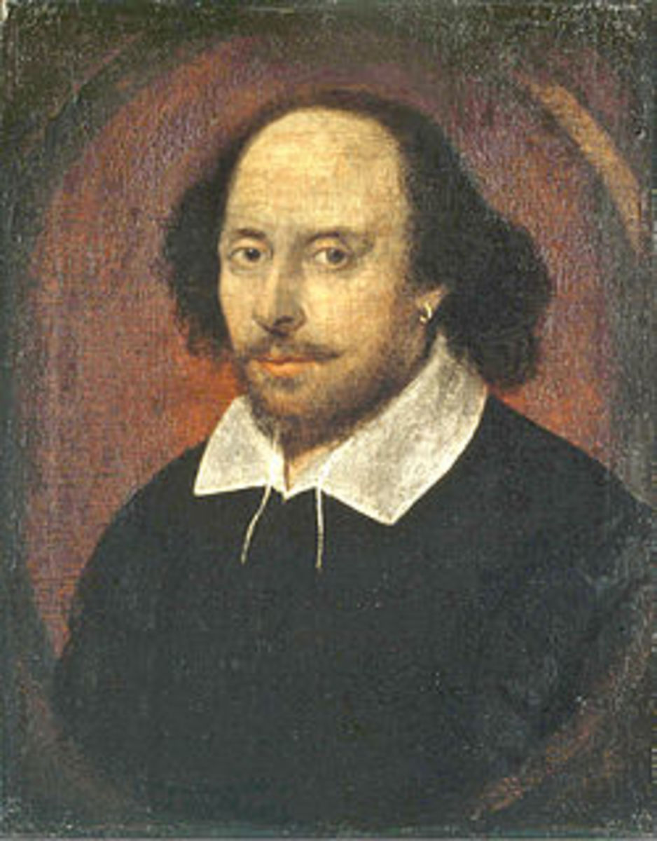 This painting, ostensibly of Shakespeare, is from the National Portrait Gallery in London.
