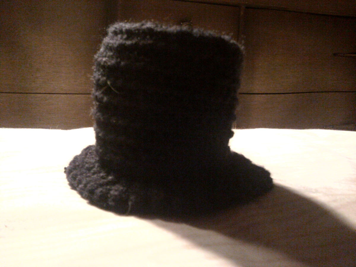 What a cute top hat! Maybe I should try a Cat in the Hat pattern?