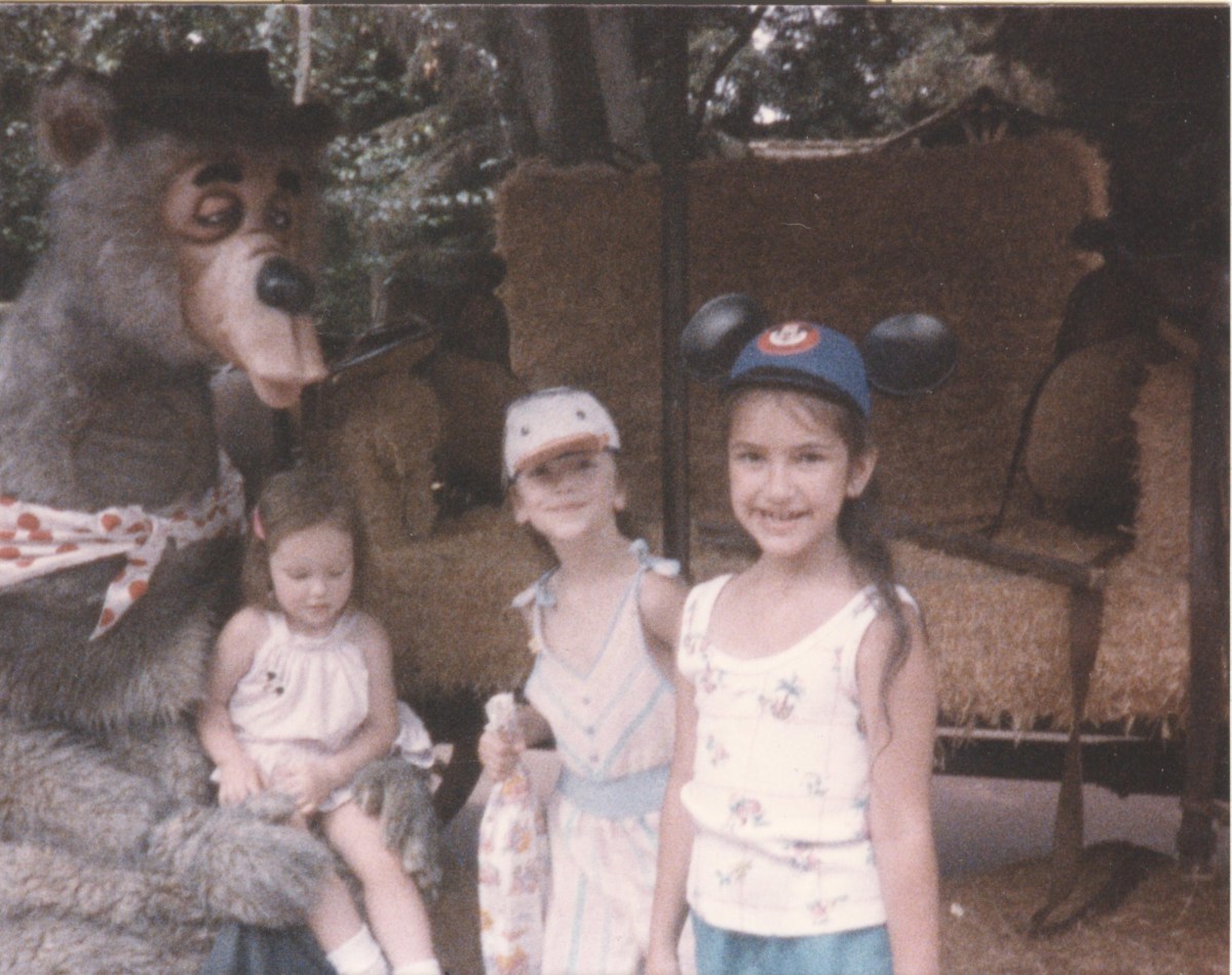 Picture with the bears in Bear Country (1986).