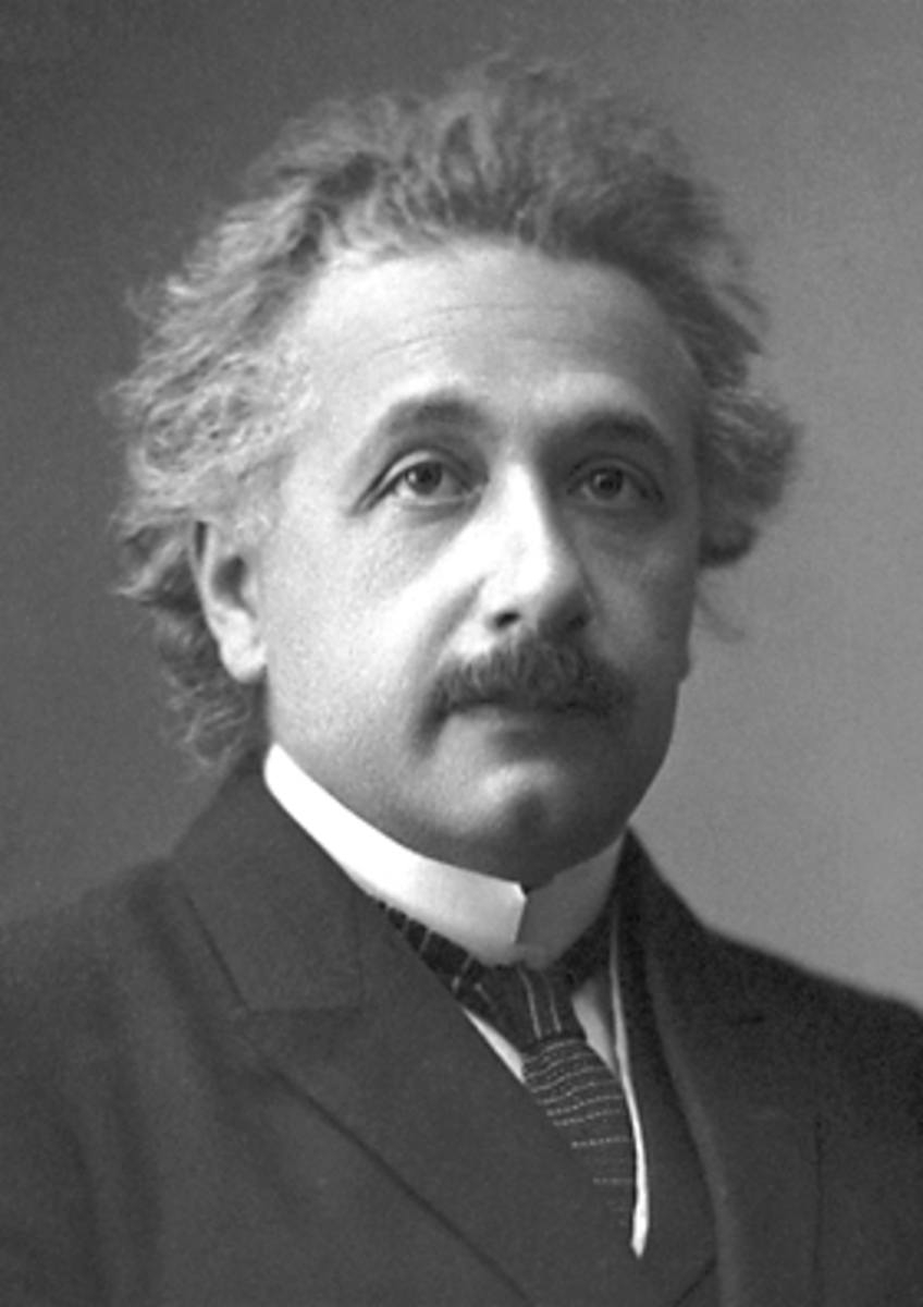 Einstein's official 1921 portrait after receiving the Nobel Prize in Physics.