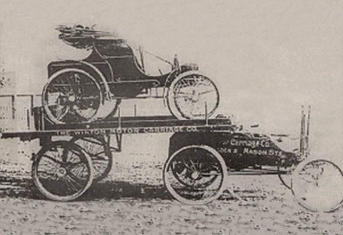 Invented 122 years ago by Winton to deliver cars at long distances.