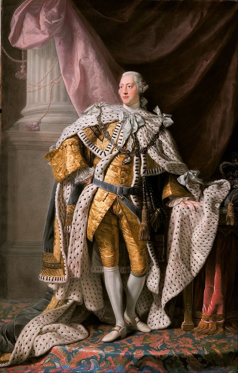 King George III in his coronation robes.