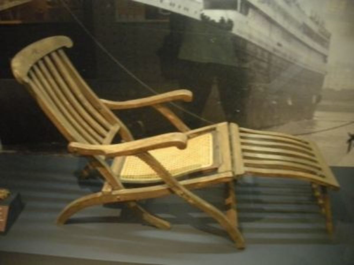 A Deck Chair from the Titanic at the Maritime Museum