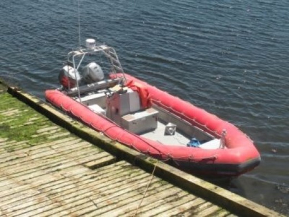 Here's the Zodiac Boat We Used When Searching for Whales!