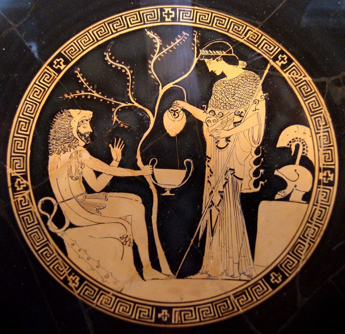 Athena and herakles.