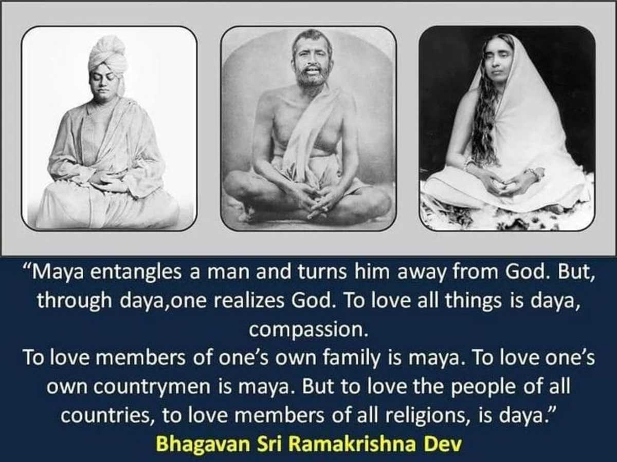 Thakur Shree Ramakrishna Paramhansa had conveyed thoughts relevant to this topic, as conveyed in the quote above ....