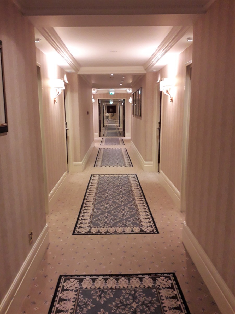 The 6th-floor corridor at InterContinental Park Lane.