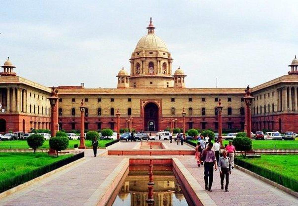 New Delhi - The North Block which houses key government offices - built during the British Raj. Image credit wikipedia commons.