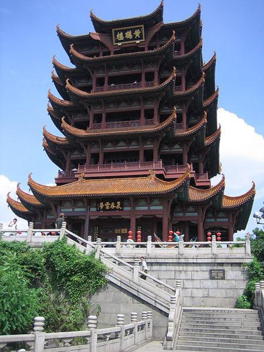 Wuhan - the city of the Yellow Crane Tower. Image Credi - Wikimedia Commons 