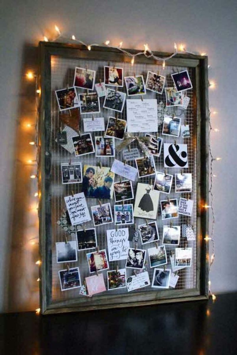 This is great idea for a bulletin board or collage of any type.