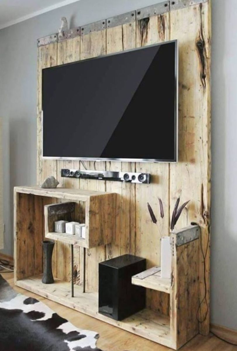 If you don't want to mount your TV directly on the wall, this could be a great solution.