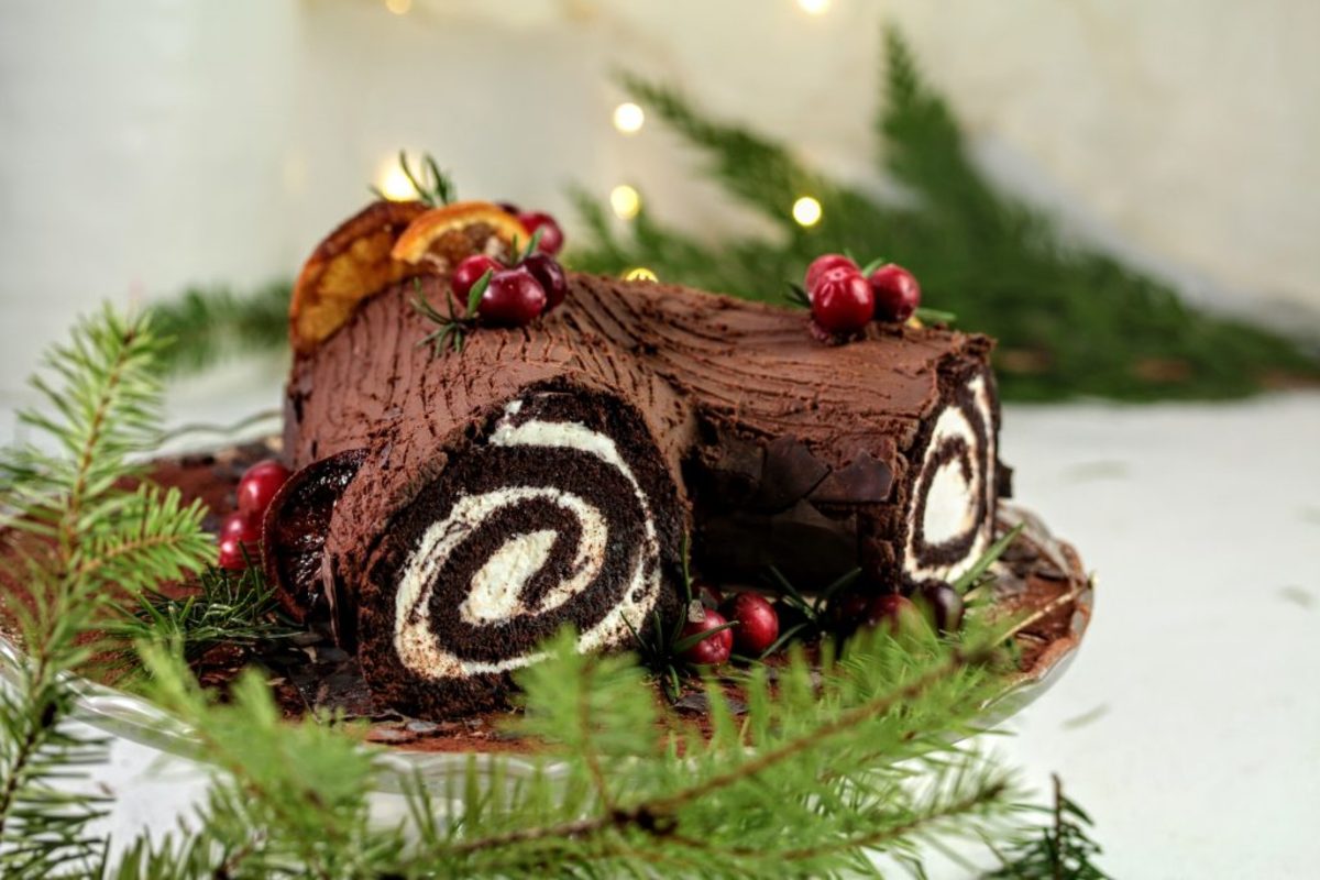 The Bûche De Noël, or Yule Log, has become a traditional Christmas dessert