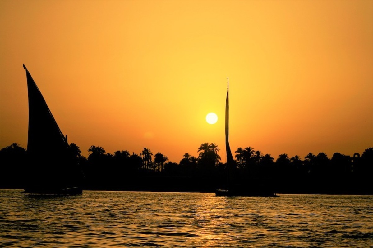 Sunset Over Nile