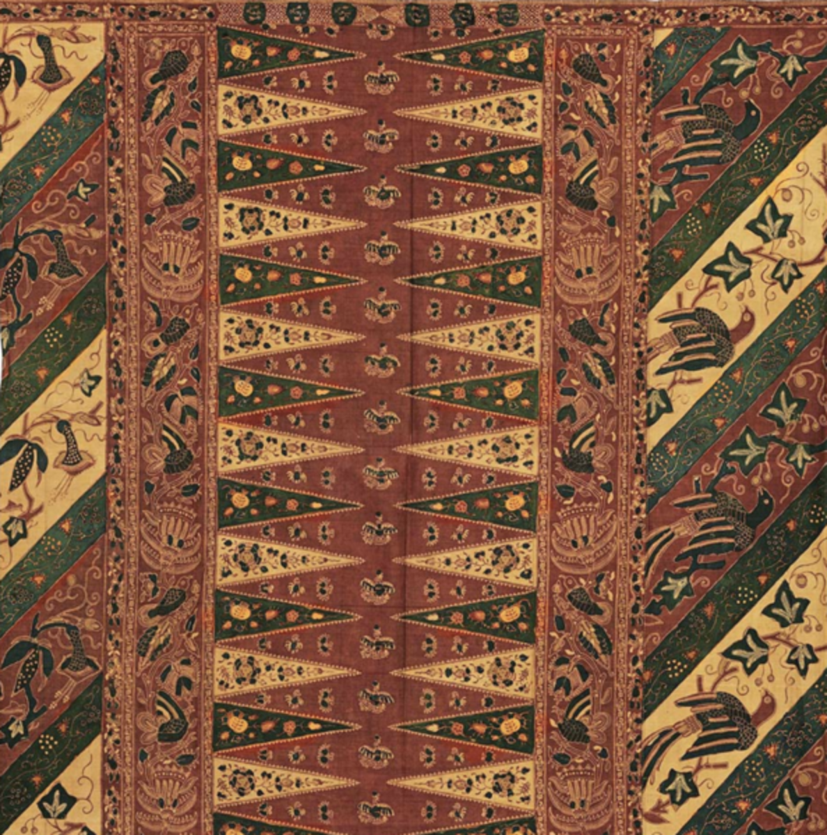 Javanese batik, probably from the Semarang workshop of Carolina Josephina von Franquimont (1817-1867).