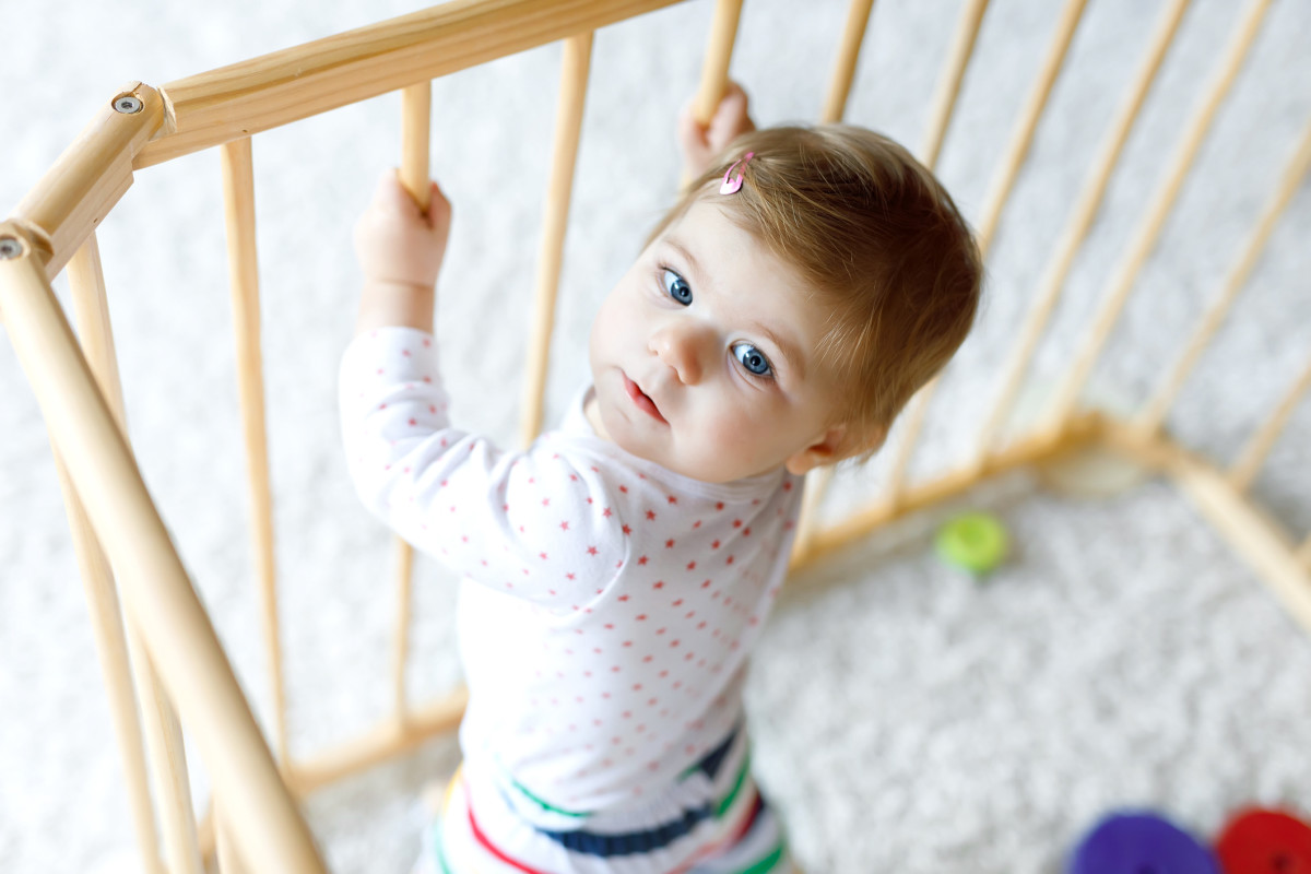 A playpen is an excellent way for your baby to have somewhere safe to play.