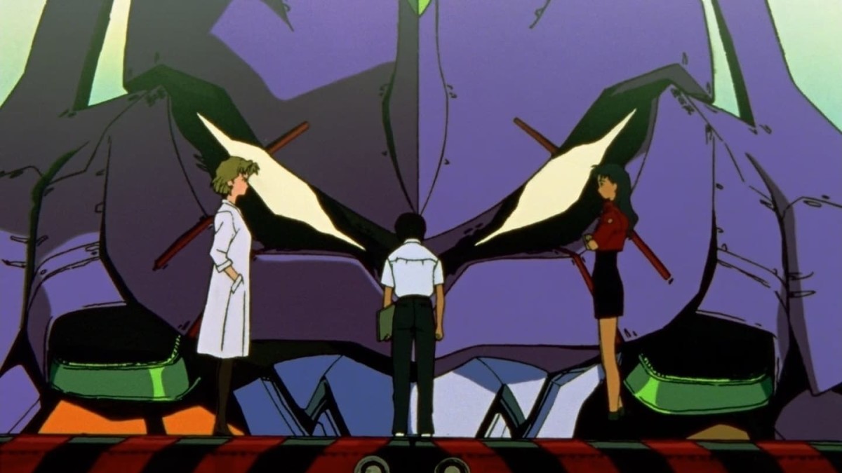 Shinji, facing his problem.