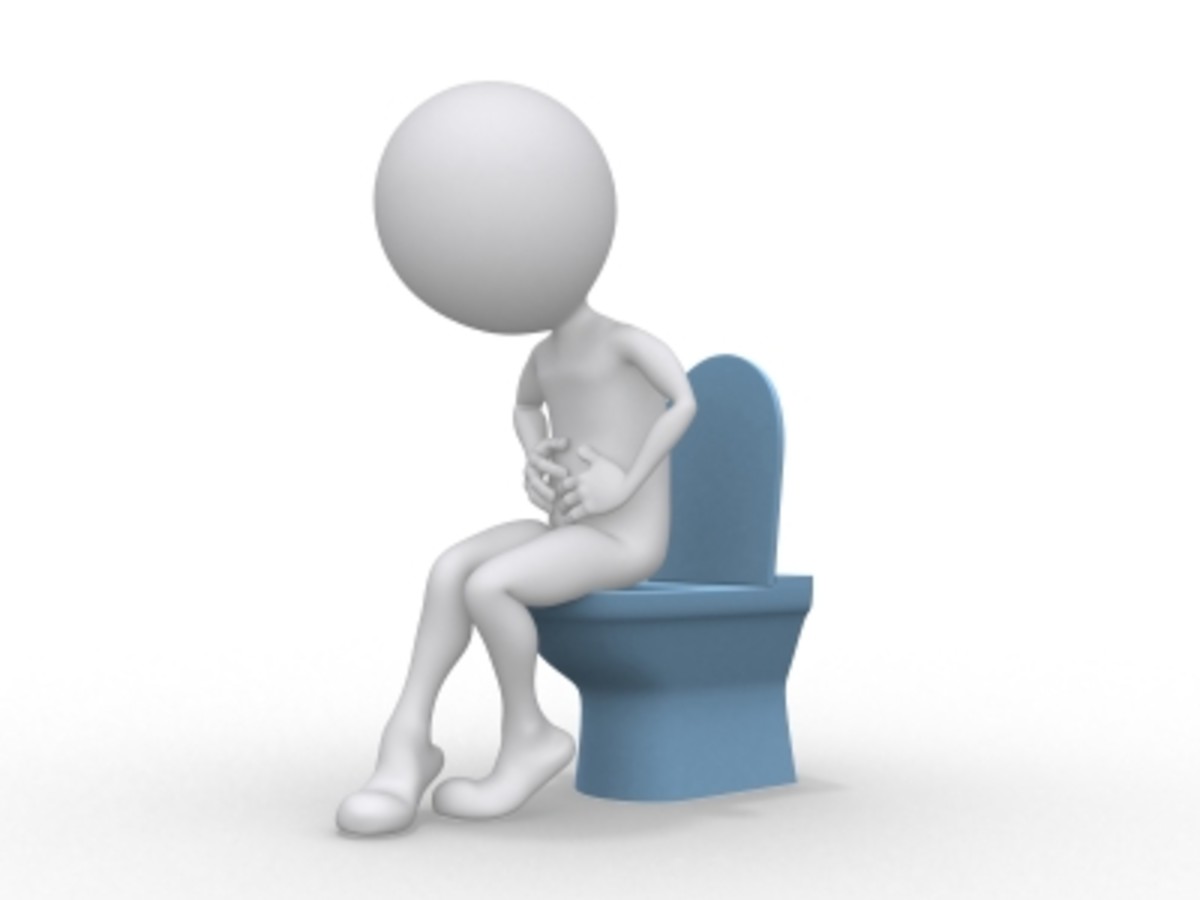 Many hours can be spent sitting on the toilet due to constipation. Activity is best, along with fluids and other suggestions in this hub