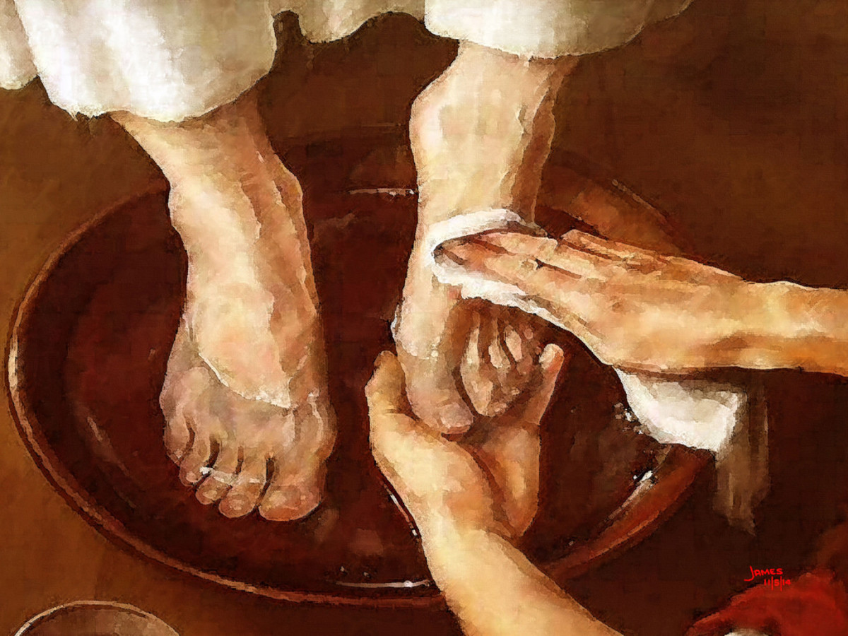 Washing feet was an act of hospitality.