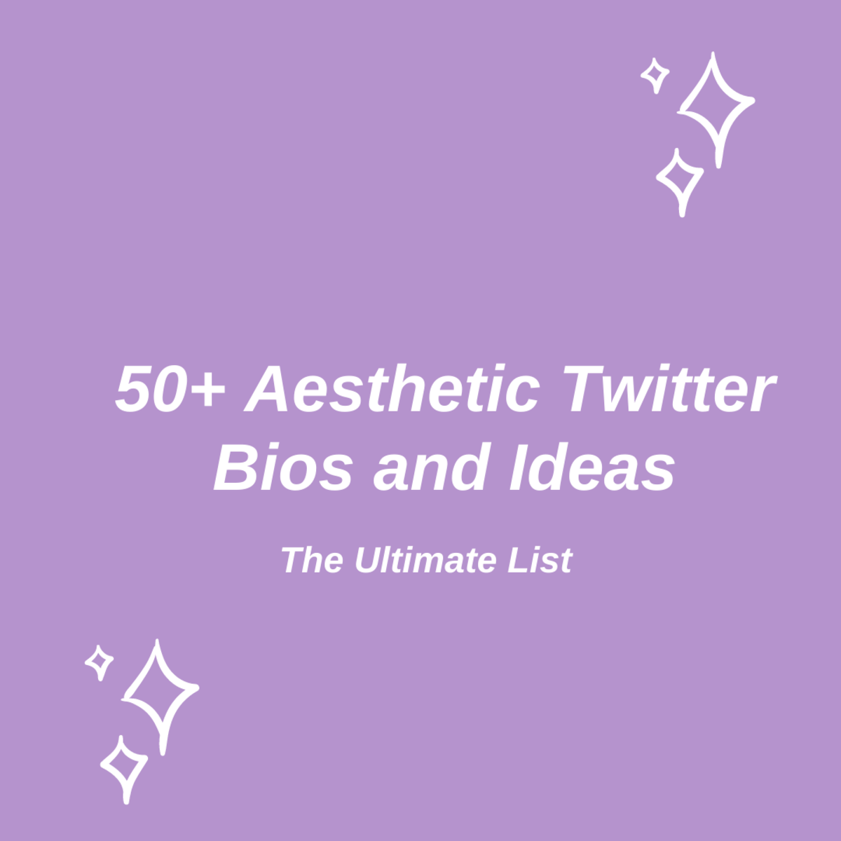 Discover over 50 aesthetic Twitter bios plus lots of inspiration too!