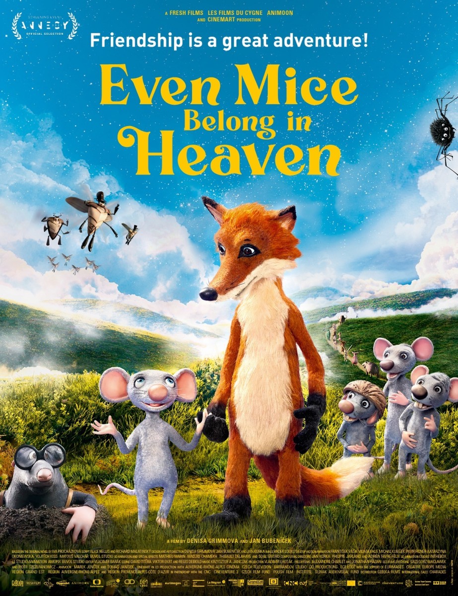 The official one-sheet for, "Even Mice Belong in Heaven." Distributed by Samuel Goldwyn Films. 