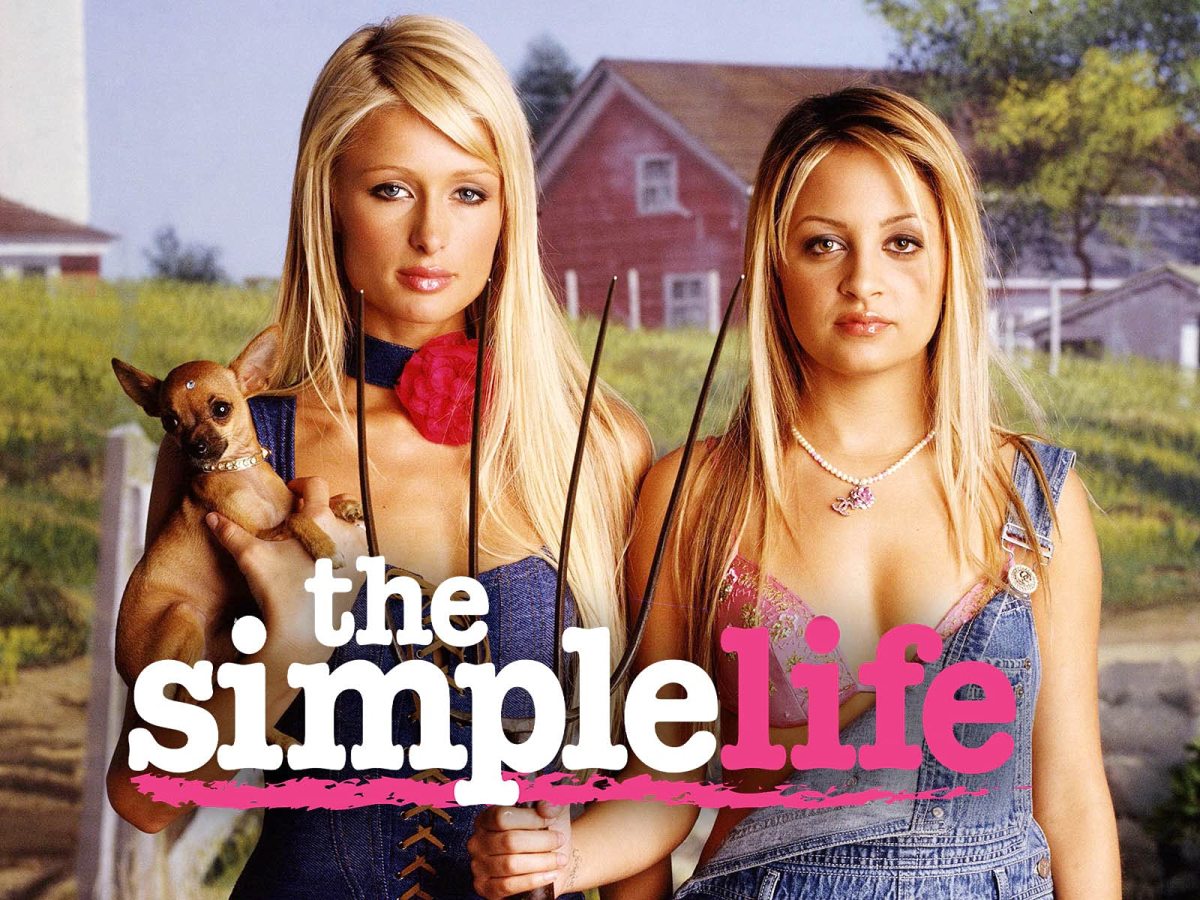 The promotional poster for the TV Series, The Simple Life.