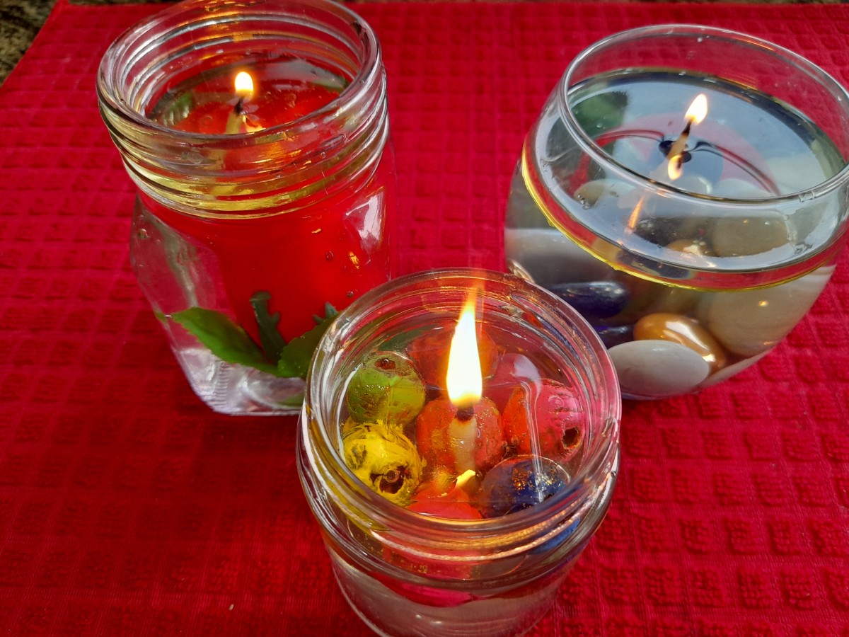 DIY Floating Water Candles Without Wax (Christmas Decoration)