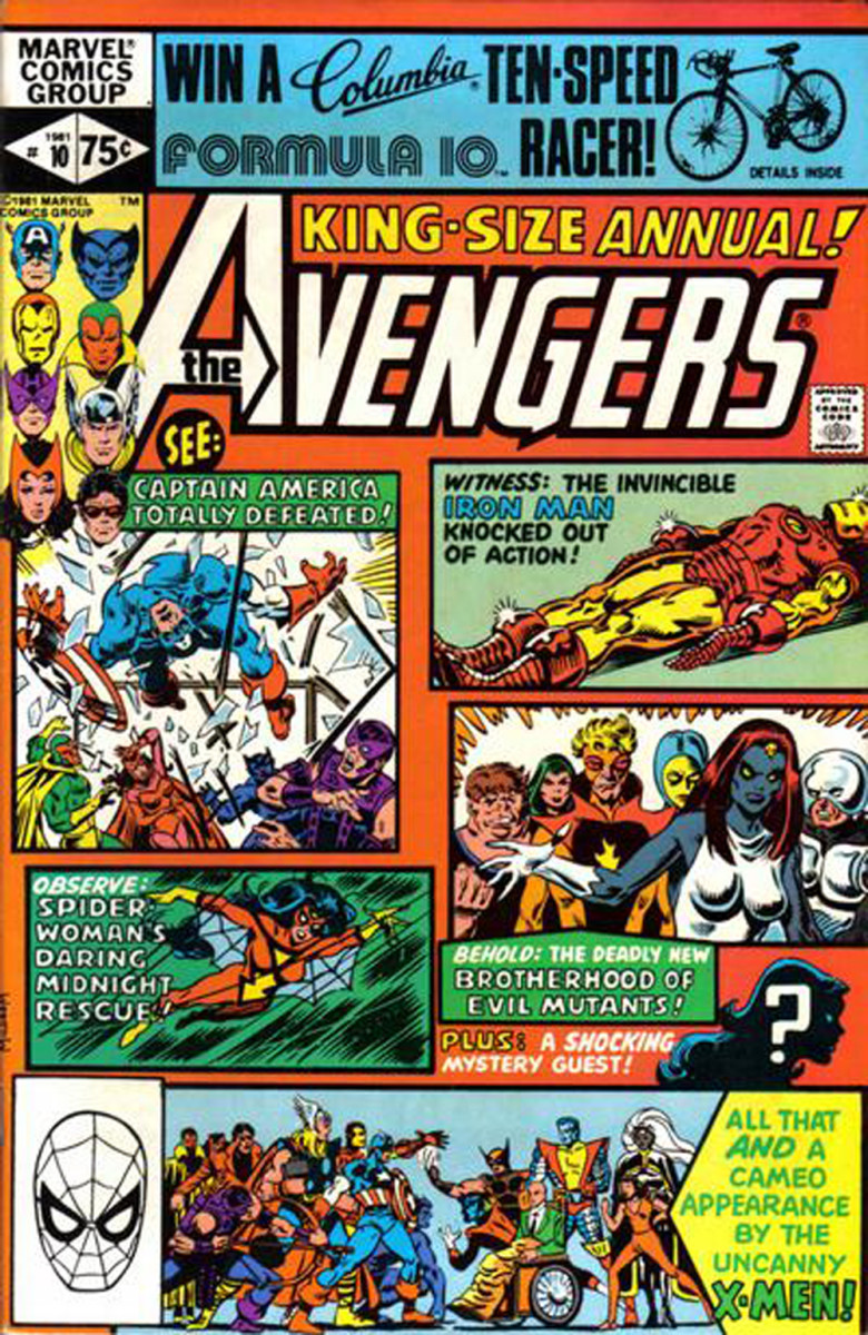 Avengers Annual #10 - 1st appearance of Rogue. Tells of how Rogue stole Carol Danvers powers.