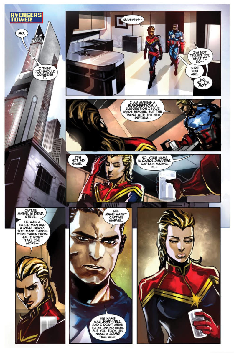 Page from Captain Marvel #1 2012