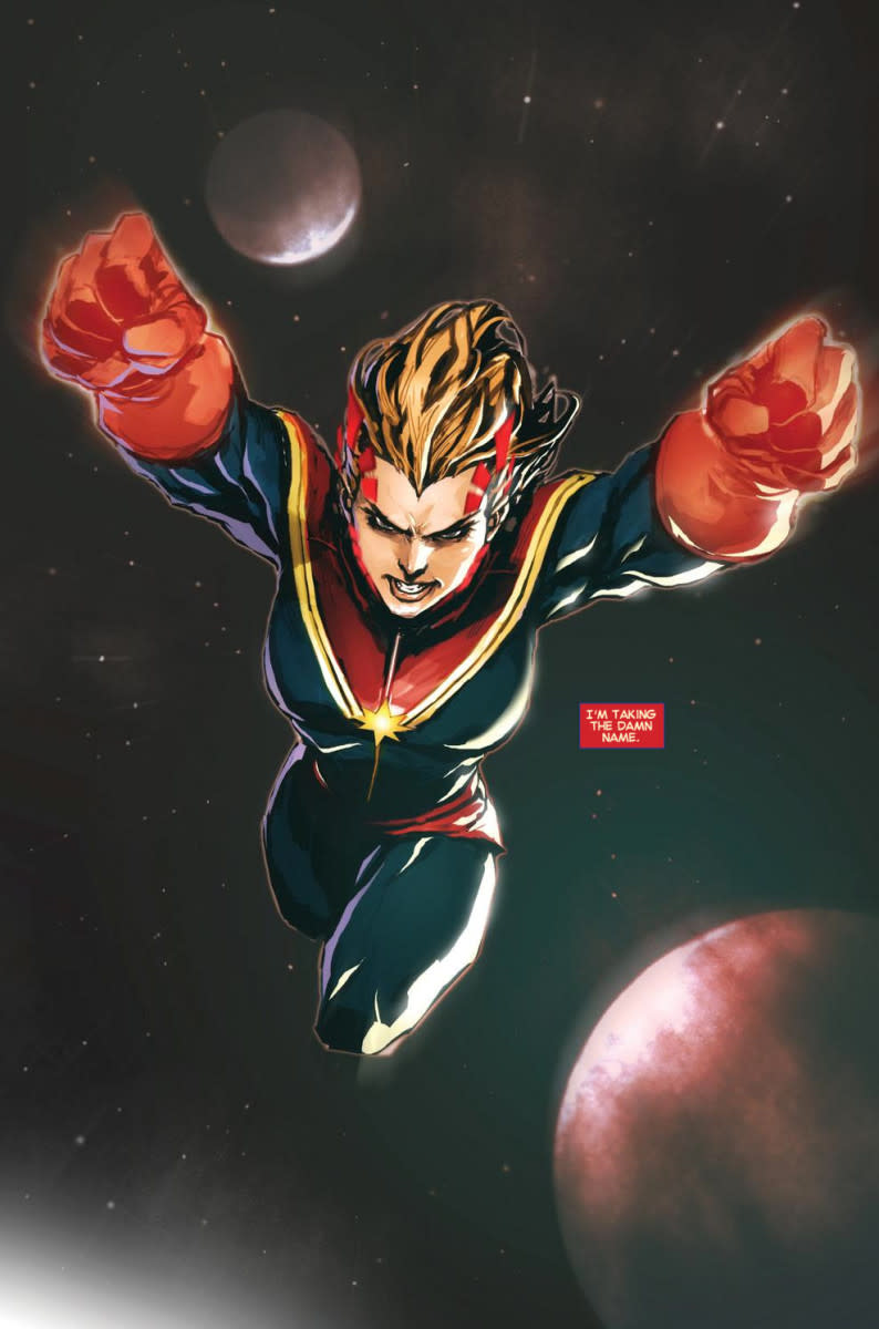 Pages from Captain Marvel #1 2012 series