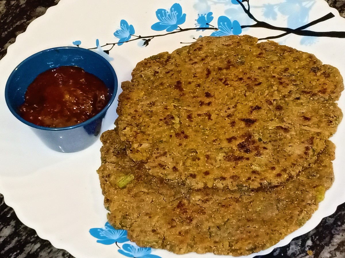 Bajra mooli paratha or roti