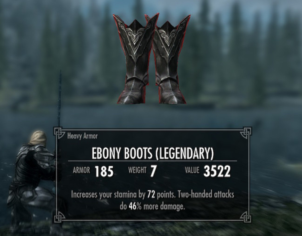 These boots can boost your two-handed attacks and stamina.