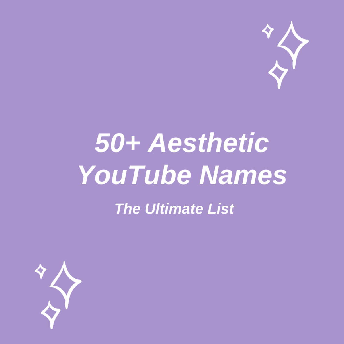 Discover over 50 aesthetic YouTube names in this ultimate list!