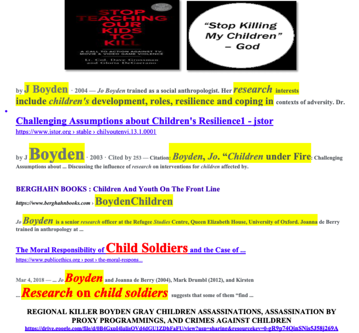 Page 54, Regional Killer Boyden Gray Child Assassin Creation
