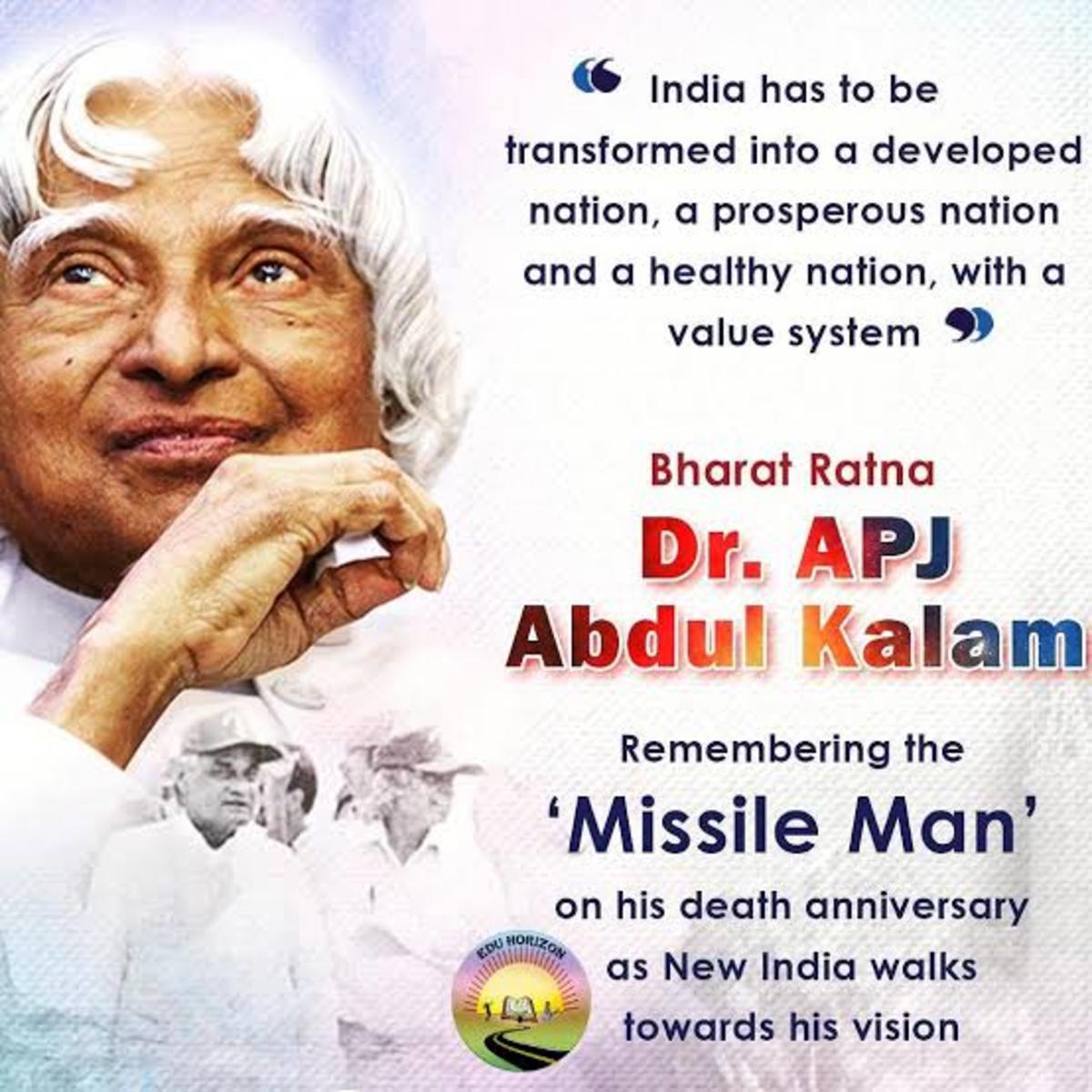 A.P.J. Abdul Kalam: The Missile Man.