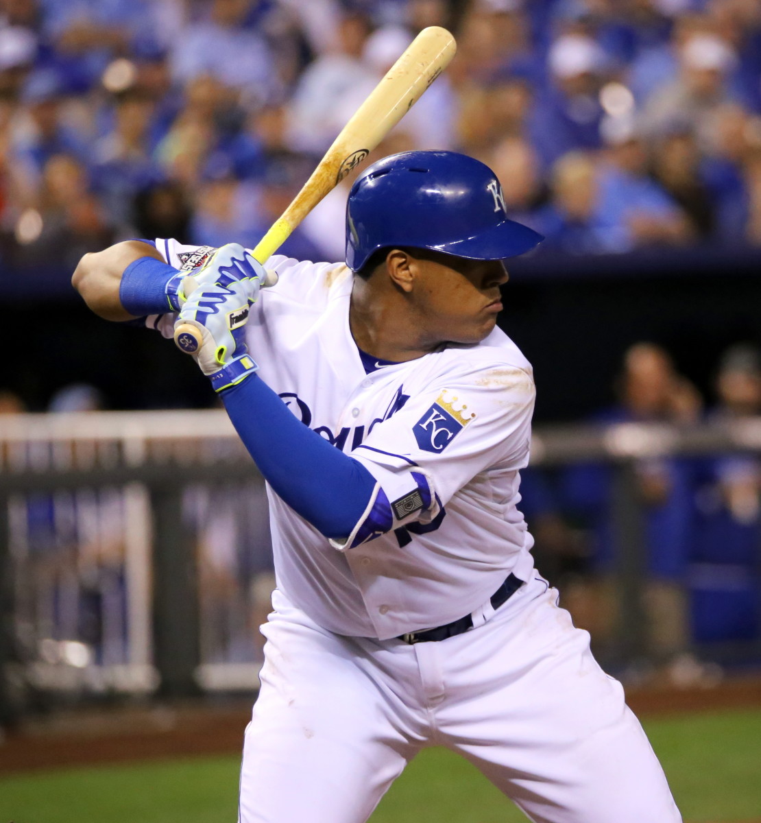 Salvador Perez is one of two players tied for the single-season home run record with the Royals.