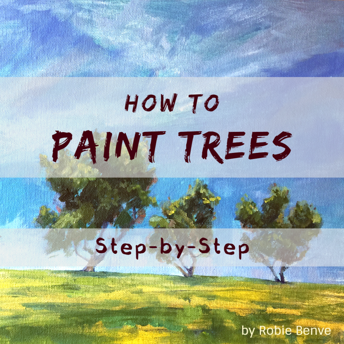 Learn the 10 steps to painting trees, starting with the most important feature of the tree, its contour, and ending with the details. Robie Benve shares her ten secrets to painting trees that are believable and that present character and dimension.