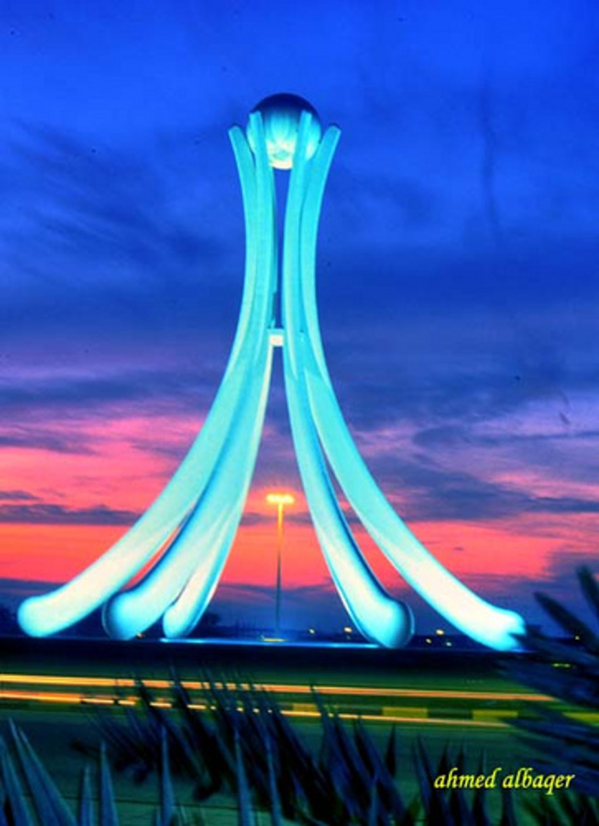 The Pearl Roundabout in Bahrain, since dismantled