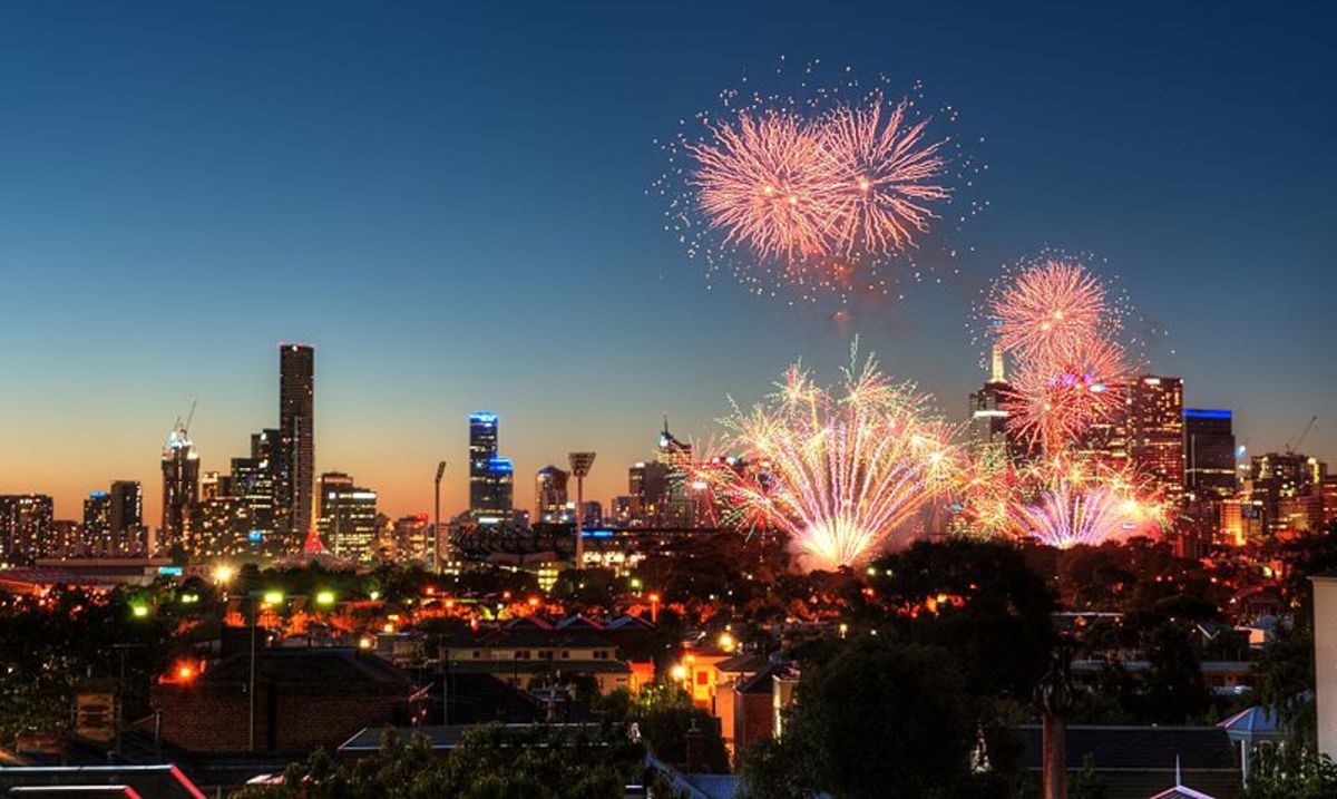 New Year celebrations at Melbourne